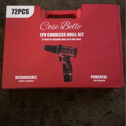 Cose Belle Cordless Drill Set W 72 Piece Tools Kit