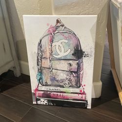 Channel backpack canvas Print 