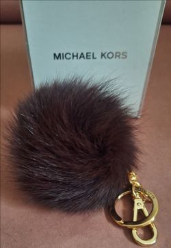 MICHAEL KORS  Faux Fur  Pom-Pom Bag charm