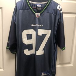 Reebok NFL Seattle Seahawks Patrick Kerney - #97  Jersey Size Large 