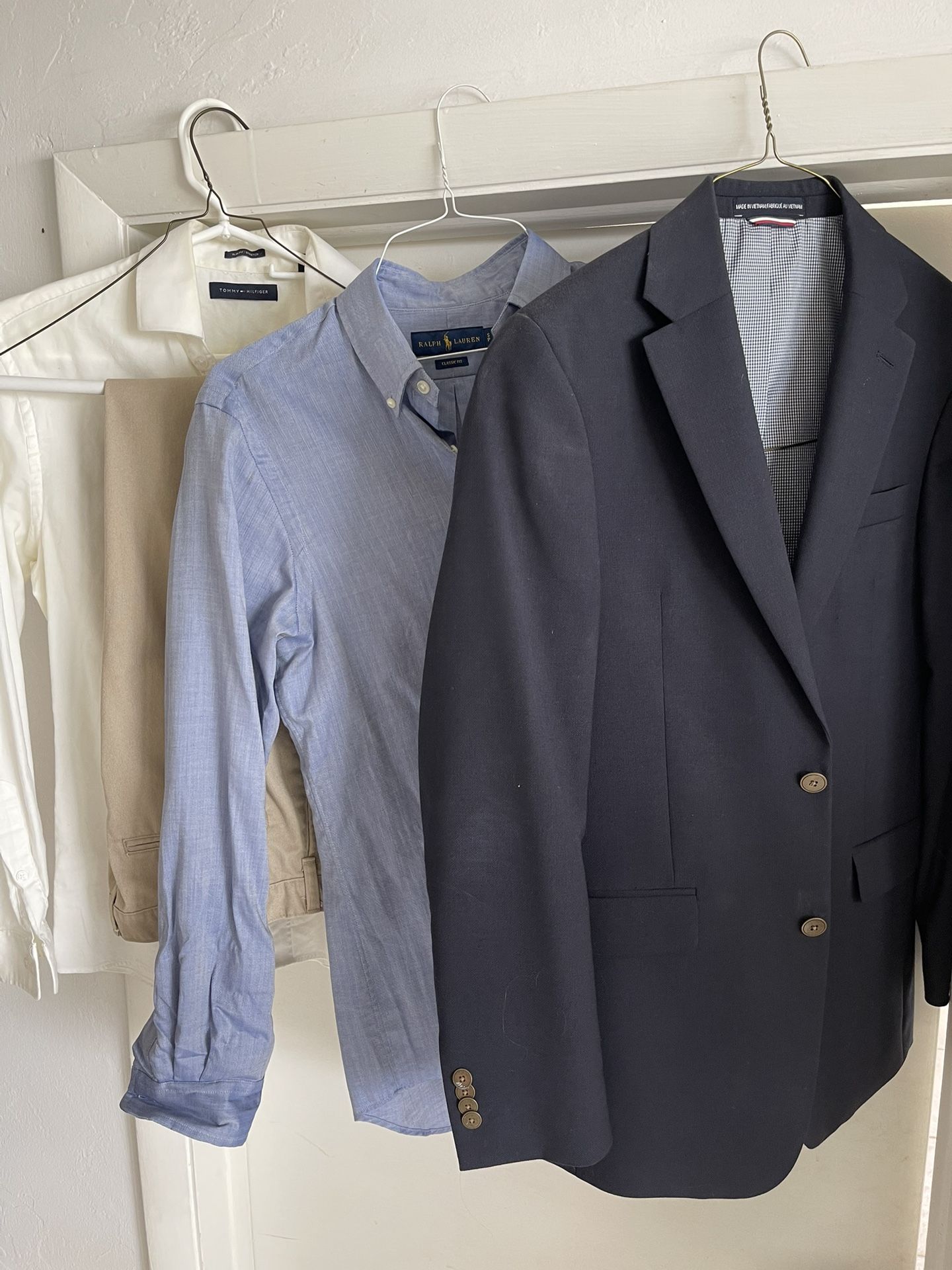 Mens Size Small Blazer, Shirt, Pants