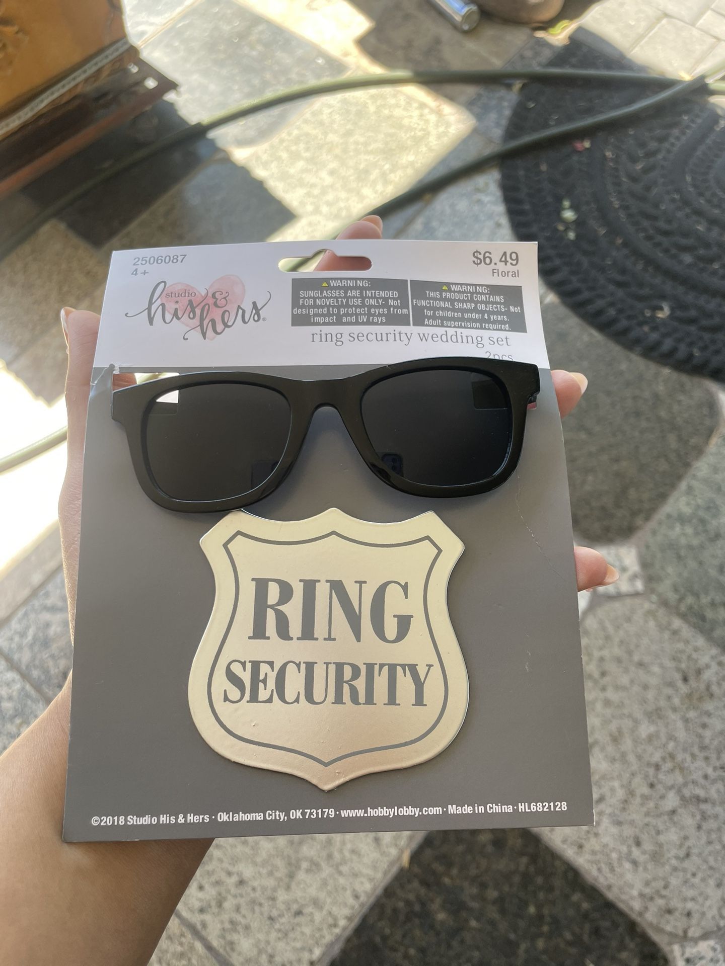 Wedding Ring Security And Kids Glasses 