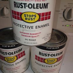 Rust-Oleum FLAT BLACK PAINT 