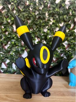3D Printed Umbreon Figure – Pokémon Fan Collectible