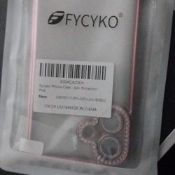 FYCYKO Iphone 16 Case Pink with Glitter diamond 