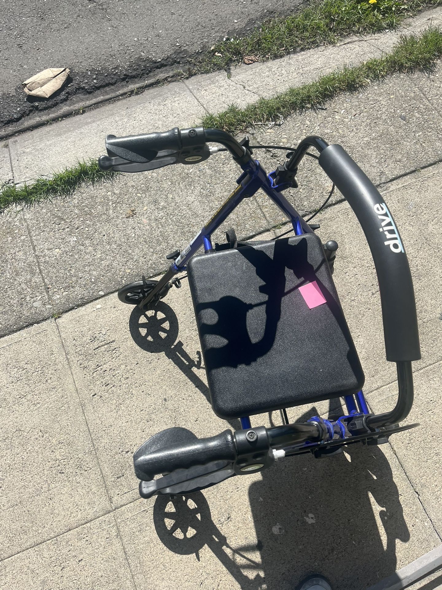 Drive Rollator with 7.5" Wheels and Fold-up Back