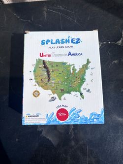 SplashEZ USA Map Learning Toy for Toddlers