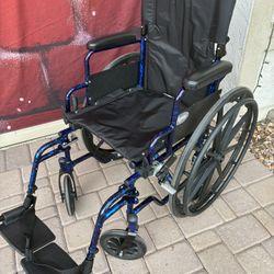 Wheelchair Black Like New with Foot Rests