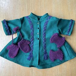 Addy’s Green Winter Coat + Mittens & Knee Warmers 