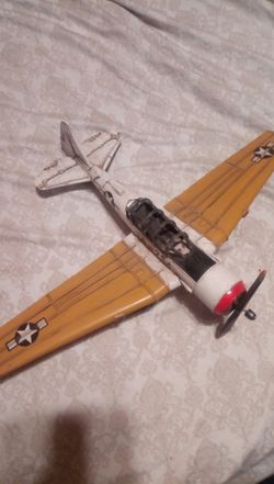 Vintage tin plane collectible
