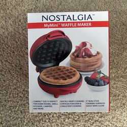 Nostalgia MyMini Personal Electric Waffle Maker, 5-Inch Cooking Surface for  Sale in Ocean City, MD - OfferUp