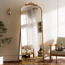Vintage full body mirror with stand 58”x18”