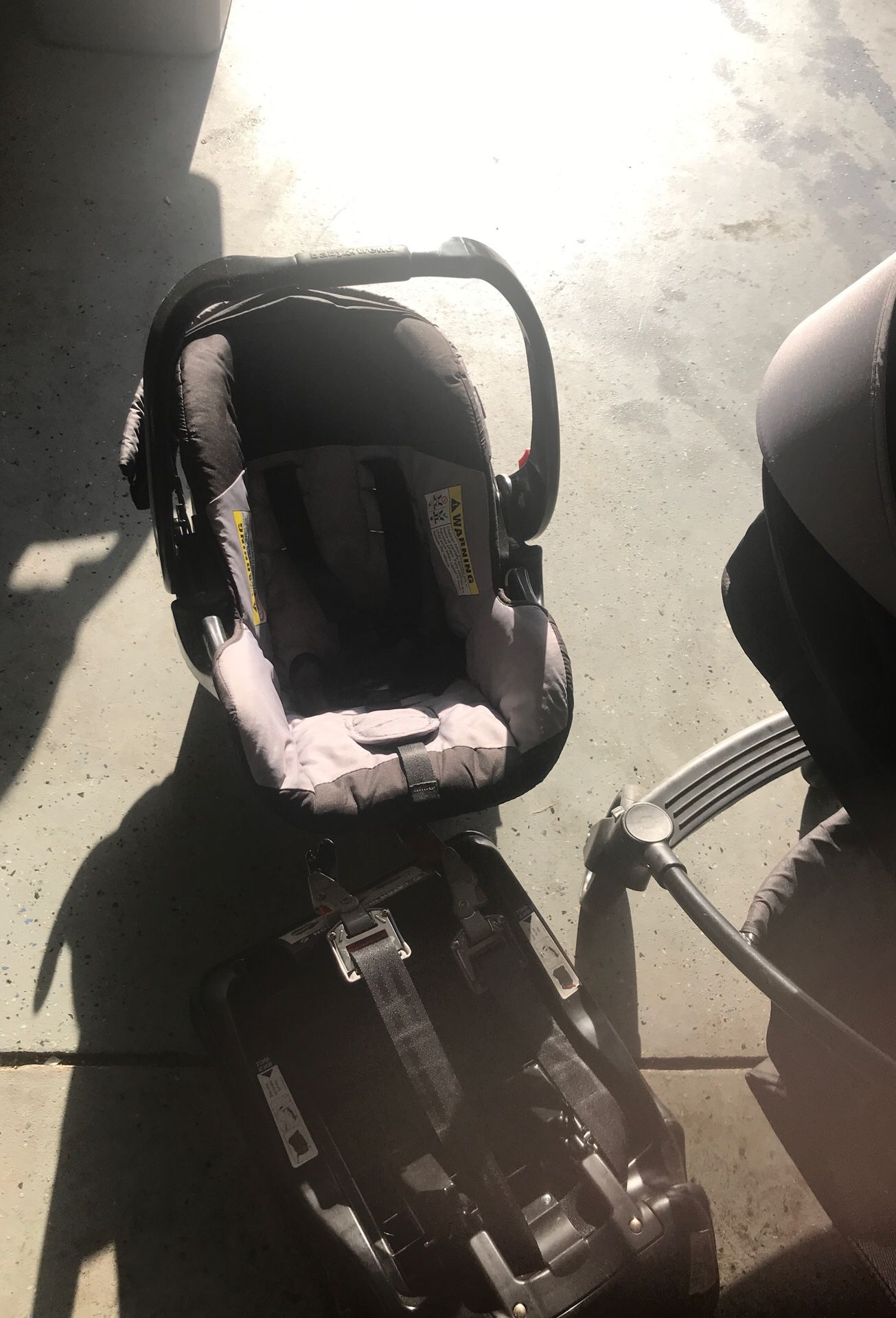 Car seat , base and stroller