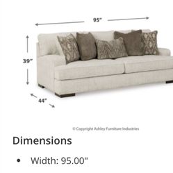 Cream Ashley sofa
