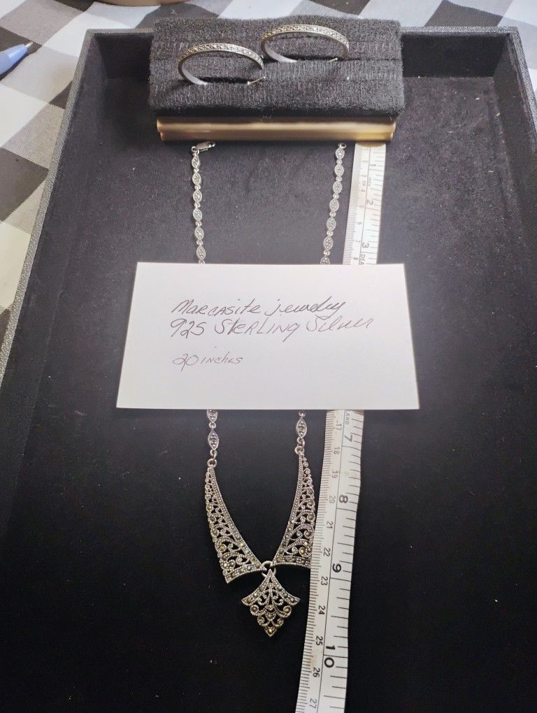 925 Sterling SILVER MARCASITE JEWELERY