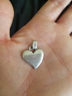 Silver heart pandant