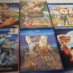 Disney bluray and dvd lot