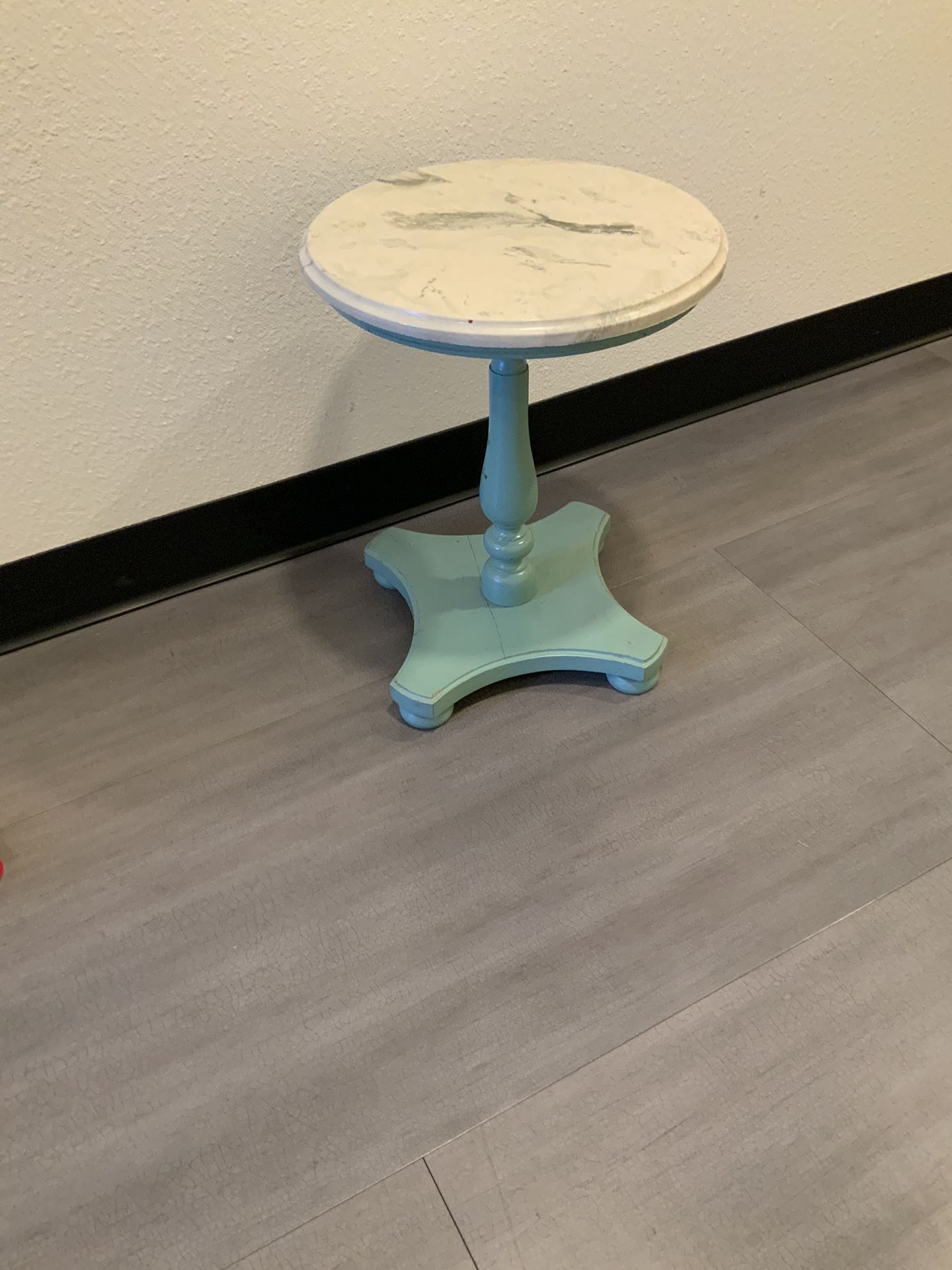 Marble Topped Side Table. $35