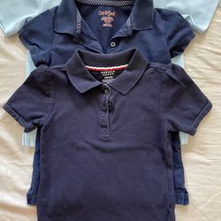 Girls Uniform Polo shirts - Four - size 4/5