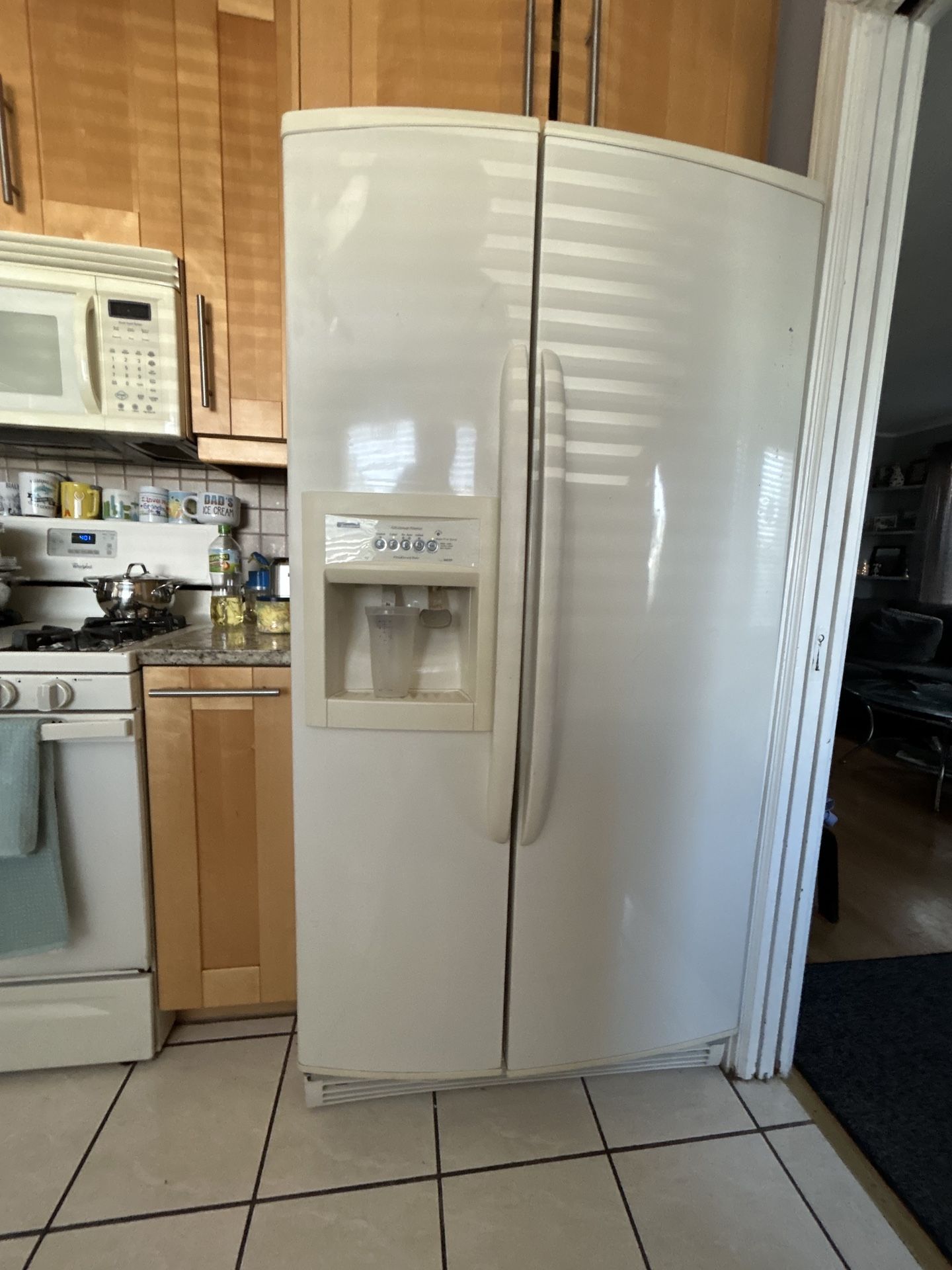 White Appliances, Fridge, Gas Stove, Dishwasher, Microwave