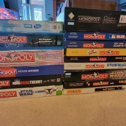 15 Monopoly Rare Editions 