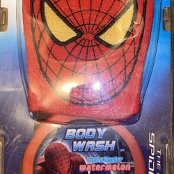Spider-Man bath mitt & body wash pump