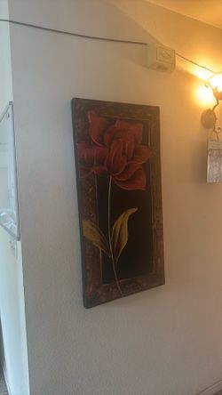 Rose painting decor