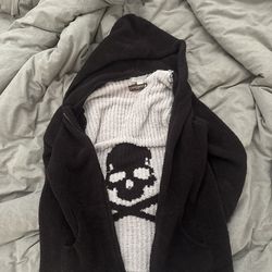 Barefoot Dreams M Brown Skull Crossbones × mastermind JAPAN