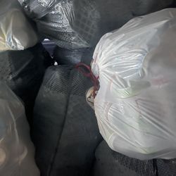 Bags Of Glass, Plastic And Metal! Cans Bottles!