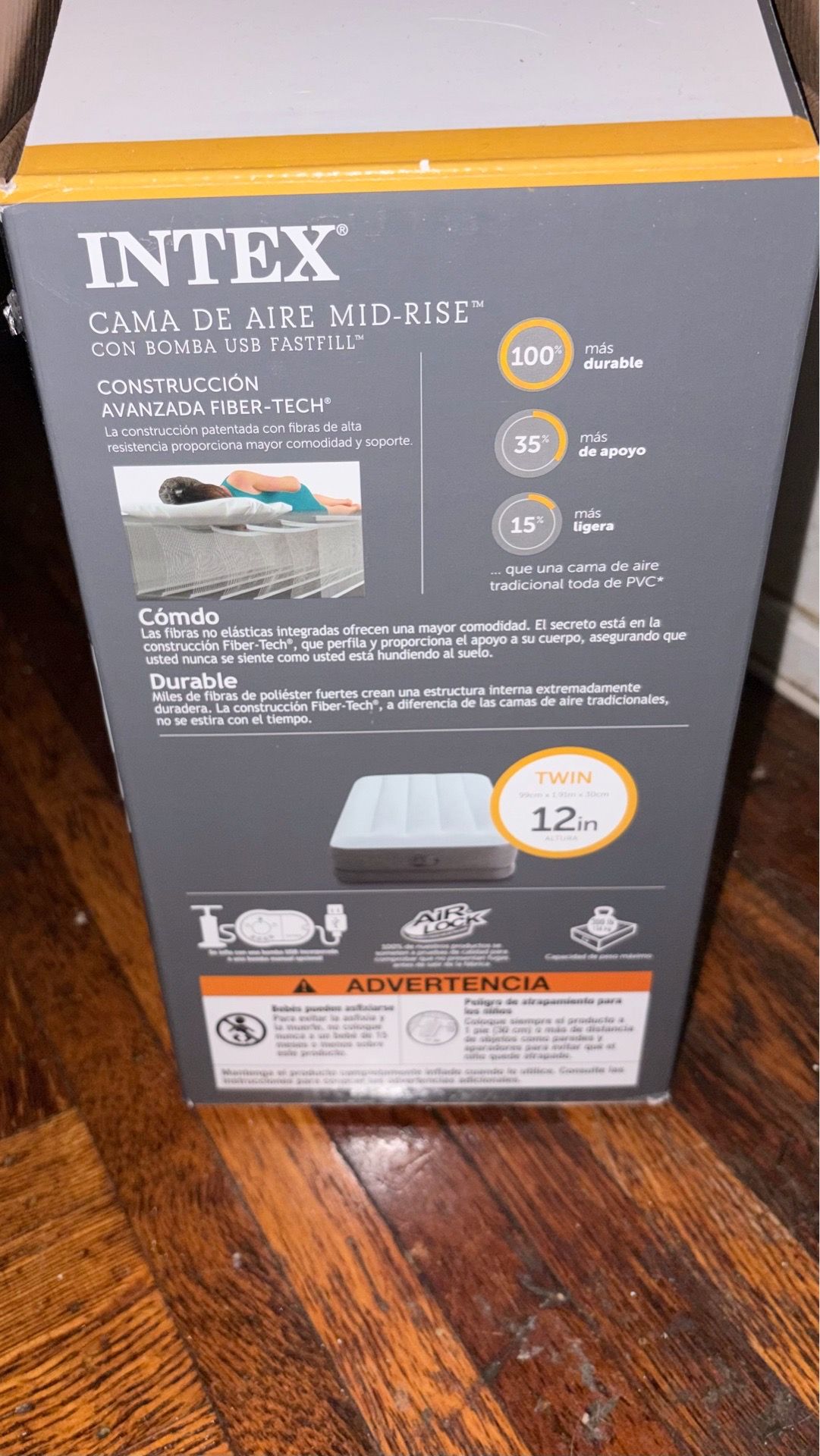 Twin air bed