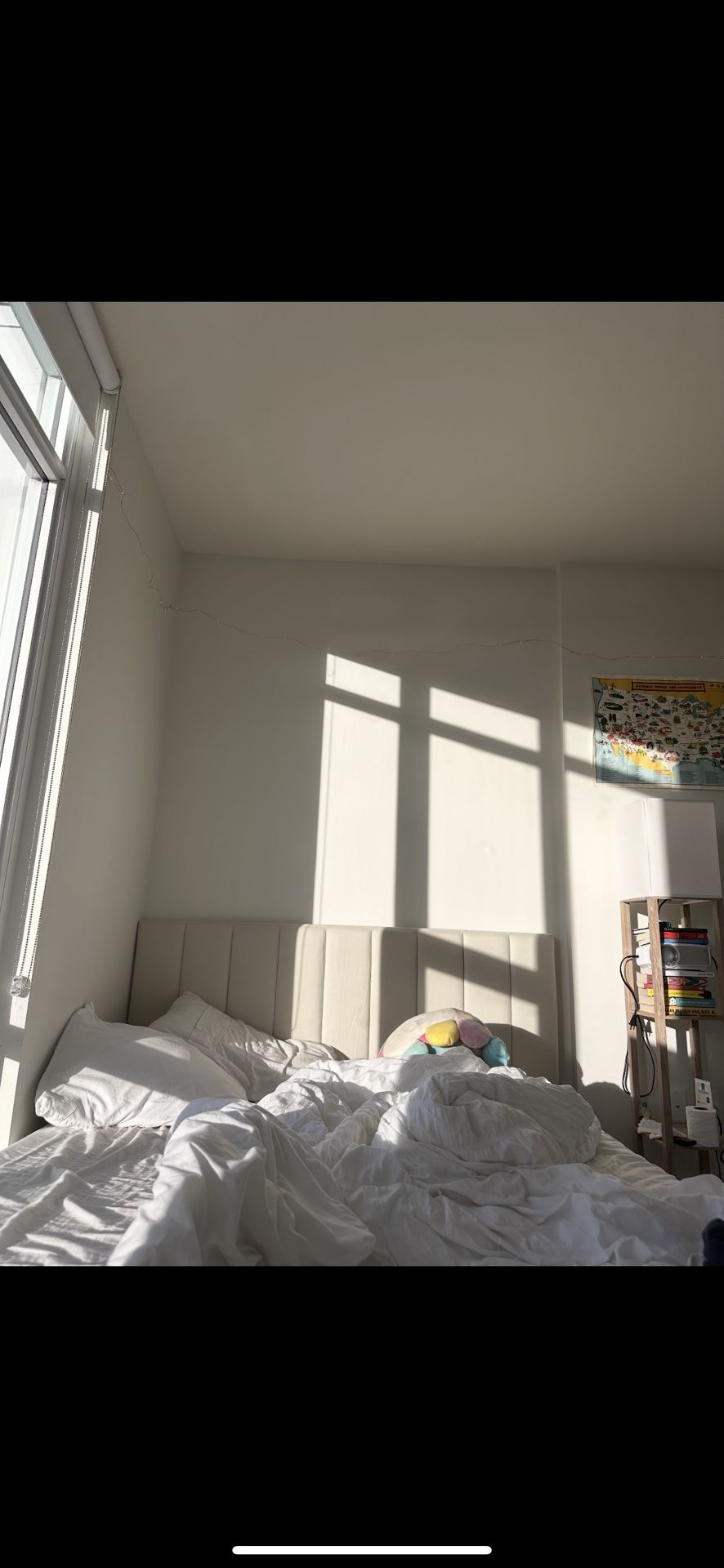 Queen Sized Mattress with Bed frame 