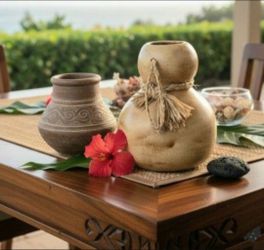 Kona Hawaiian Pottery Handmade in Maui Nice!