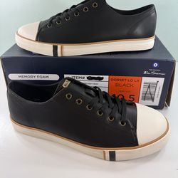 NEW Ben Sherman Dorset LO LX Black Men's Sneakers Memory Foam Shoes - size 10.5