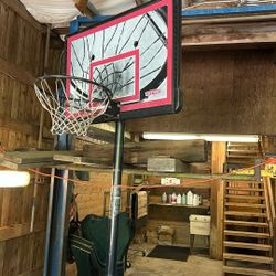 Basketball hoop with stand