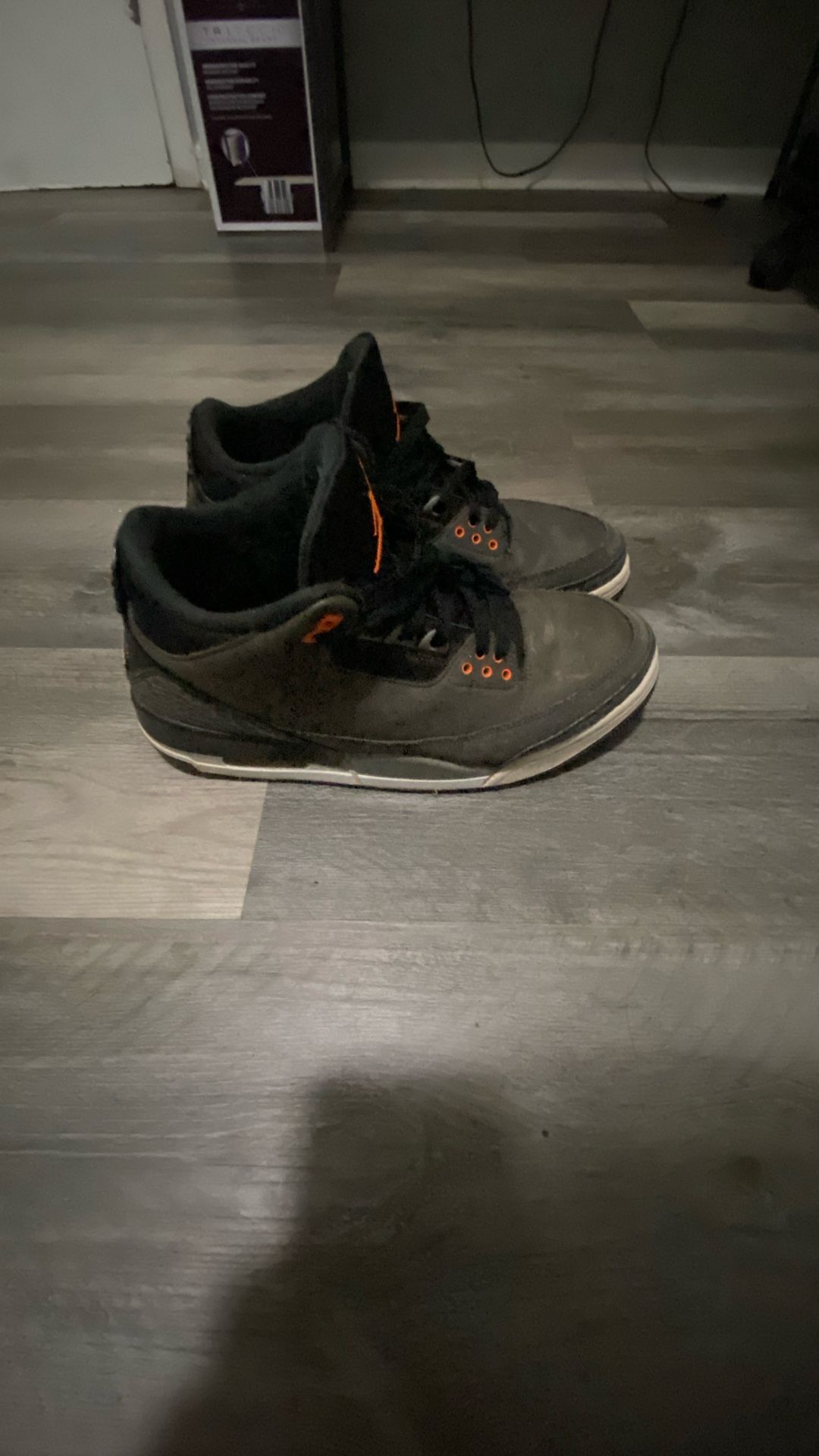 Jordan 3s Retro Fear, Size 10