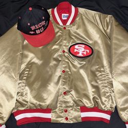 Vintage 49ers Jacket and Hat
