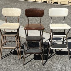 Vintage Cosco Kitchen Step Stool Chair