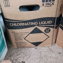 1 Gallon Liquid Chlorine 4pk
