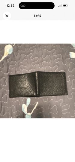 Black genuine leather wallet new