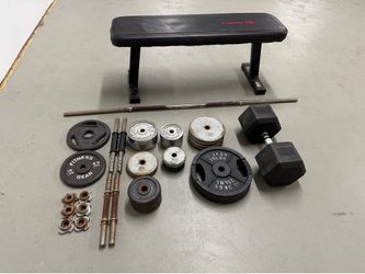 Free Weights & Bench Bundle