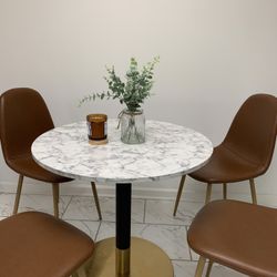 Breakfast Table And Four Chairs Set