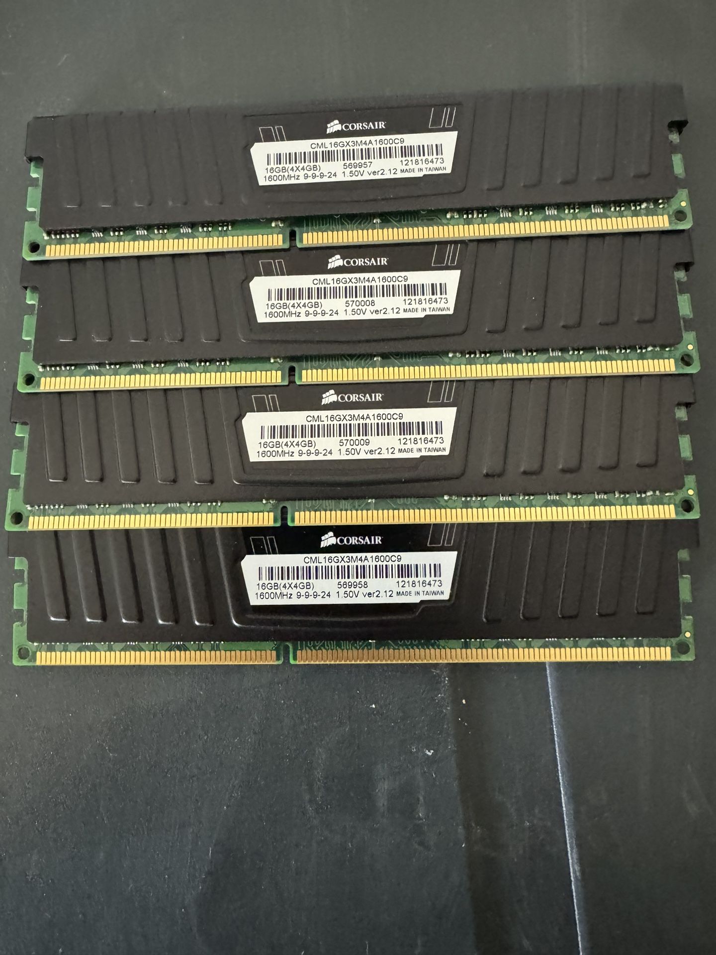 64GB DDR3 RAM 4X16GB