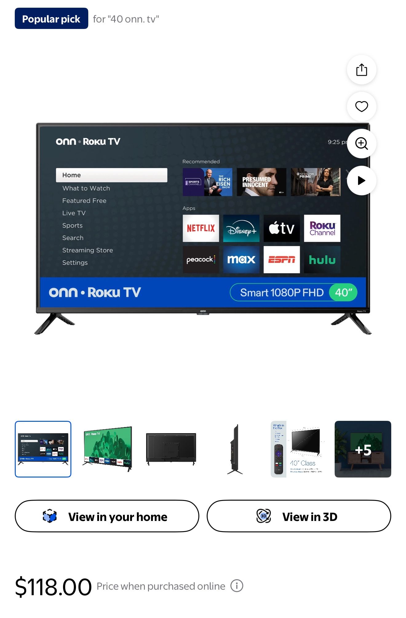 40 Inch Roku Tv