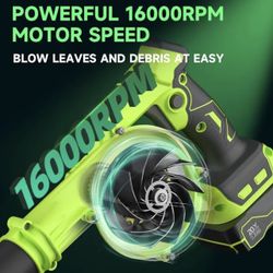 Cordless Leaf Blower 150mph/300cfm