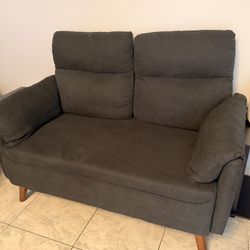 Gray Loveseat Sofa – Comfortable – $100