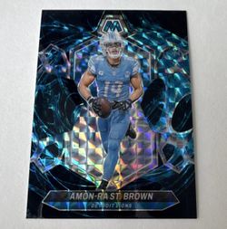 Amon-Ra St. Brown Panini Mosaic NFL Trading Card