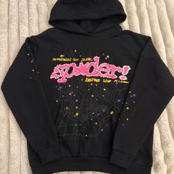 Sp5der P*nk V2 ‘Black’ Men's Hoodie Size M (took out for pictures)