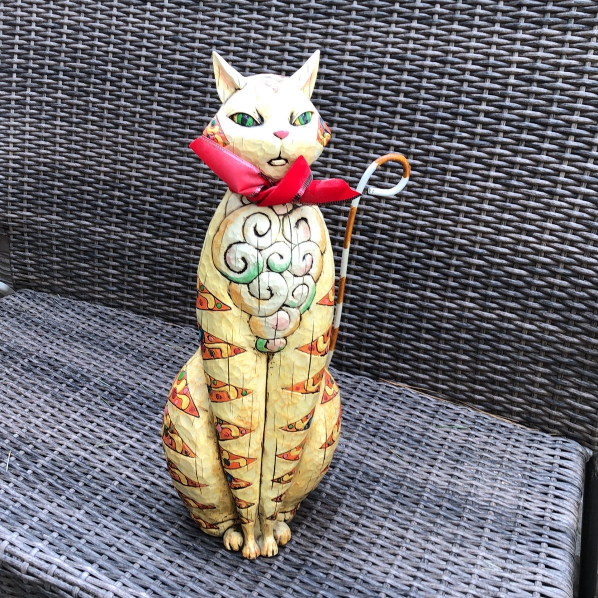 Jim shore 18 Inch Cat Statue For Sale