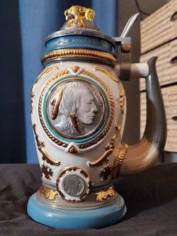 🔥 RARE Buffalo Nickel Stein – $80 OBO – Must See! 🔥