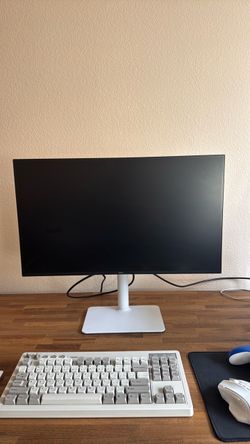 Dell Monitor with White Stand
